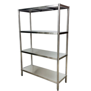 120 x 45 x 180cm - 400kg Load Heavy Duty Stainless Steel Shelves - TradersOfOz