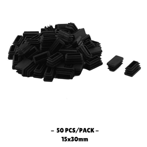 15x30MM - Rectangular Plastic End Caps - 10PCS/50PCS - TradersOfOz