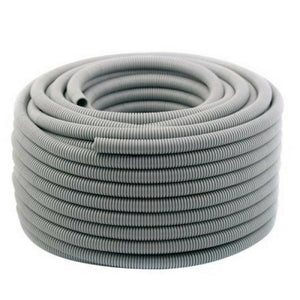 20mm Corrugated Conduit 25m Roll Flexible PVC Grey Conduit - TradersOfOz