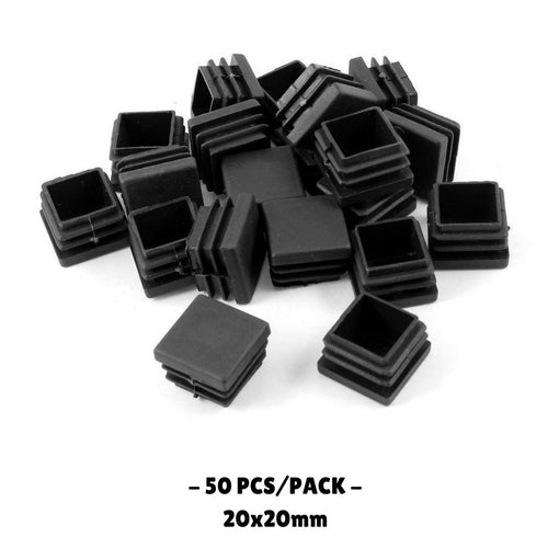 20x20MM - Square Plastic End Caps - 10PCS/50PCS - TradersOfOz