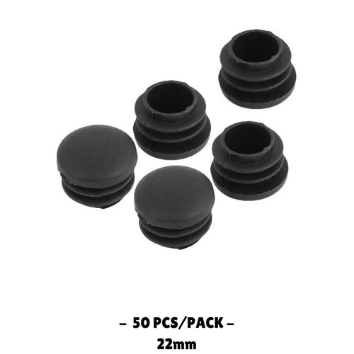 22MM - Round Plastic End Caps - 10PCS/50PCS - TradersOfOz