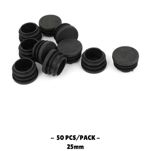 25MM - Round Plastic End Caps - 10PCS/50PCS - TradersOfOz