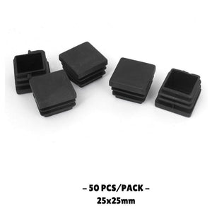 25x25MM - Square Plastic End Caps - 10PCS/50PCS - TradersOfOz