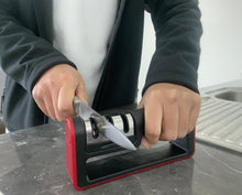 3 Stage Knife Sharpener Tool Handheld Sharpening Knives Scissors Manual Ceramic - TradersOfOz