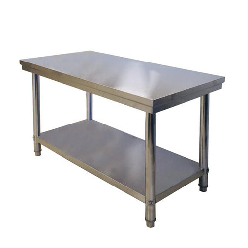 304 Stainless Steel Kitchen Bench 1200x600x800mmH - TradersOfOz