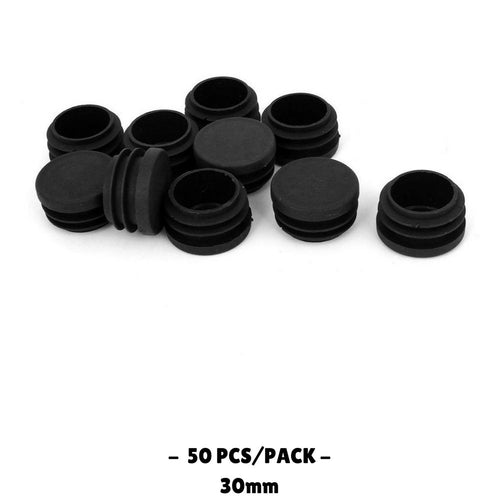 30MM - Round Plastic End Caps - 10PCS/50PCS - TradersOfOz