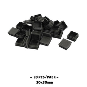 30x30MM - Square Plastic End Caps - 10PCS/50PCS - TradersOfOz