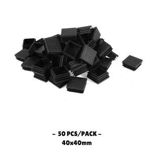 40x40MM - Square Plastic End Caps - 10PCS/50PCS - TradersOfOz