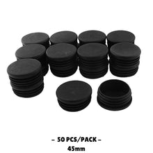 45MM - Round Plastic End Caps - 10PCS/50PCS - TradersOfOz