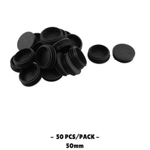 50MM - Round Plastic End Caps - 10PCS/50PCS - TradersOfOz