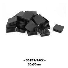 50x50MM - Square Plastic End Caps - 10PCS/50PCS - TradersOfOz