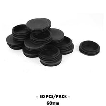 60MM - Round Plastic End Caps - 10PCS/50PCS - TradersOfOz