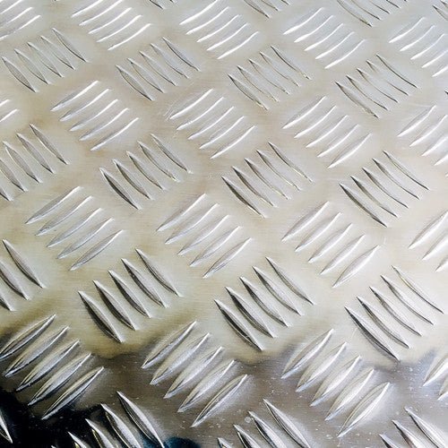 Aluminium Checker Plate 2400 x 1200 x 3MM Silver - TradersOfOz