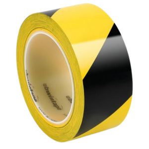 Black and Yellow Hazard Industrial Floor Marking Tape 6pack - TradersOfOz