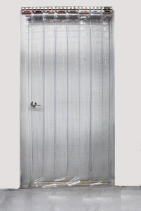 Clear PVC Strip Curtains 1000 x 2000mm - 75mm wide strips - TradersOfOz