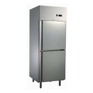 Commercial Upright Freezer Two Door 550L 304 Stainless Steel - TradersOfOz