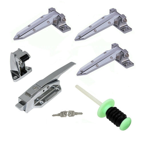 Coolroom/Freezer Door Latch DH036 and 3x 1460 Hinges Kit - TradersOfOz