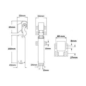 Coolroom/Freezer Flush Hydraulic Door Closer HS-2000 - TradersOfOz