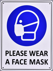 Covid Sign - Please Wear A Face Mask - TradersOfOz