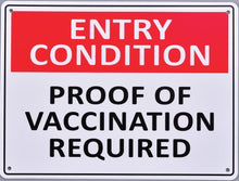 Entry Condition - Proof Of Vaccination Required - TradersOfOz