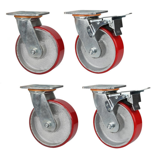 Heavy Duty Castor Wheels - Pack of 4 - TradersOfOz