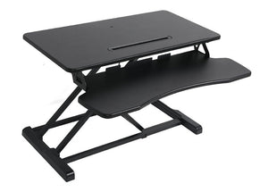 Height Adjustable Desk Riser Sit Stand Computer Office Keyboard Shelf - TradersOfOz