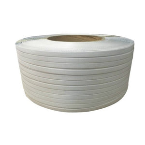 Machine Polypropylene Strapping - 12mm x 3000m White - TradersOfOz