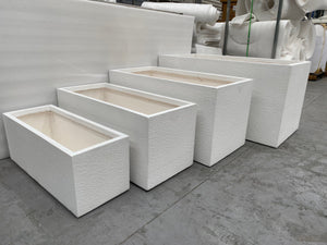 Outdoor Large Trough Planter Box White - TradersOfOz