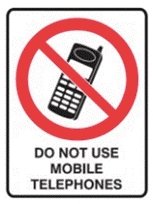 Prohibition Sign - Do Not Use Mobile Telephones - TradersOfOz