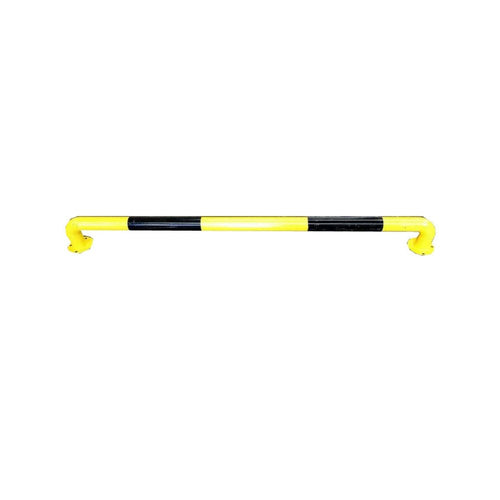 Safety Guard Rail Barrier Bollard Black & Yellow--2m Industrial using - TradersOfOz