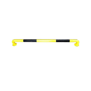 Safety Guard Rail Barrier Bollard Black & Yellow--2m Industrial using - TradersOfOz