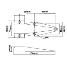 Stainless Steel Cold Room Door Hinge - Flush 0MM Offset - TradersOfOz