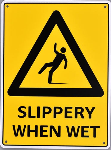 Warning Sign - Slippery When Wet - TradersOfOz